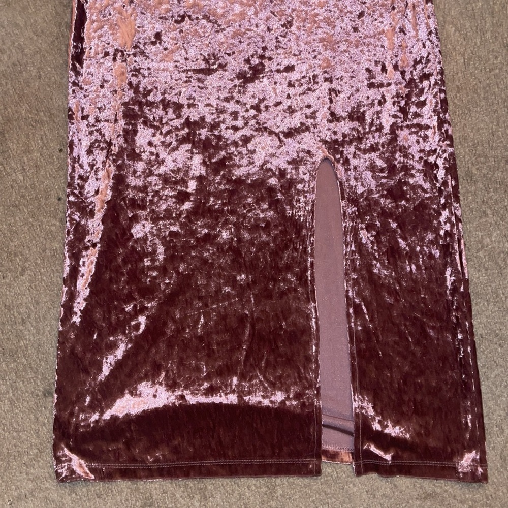 Mauve Velvet Dress - Picture 2 of 5